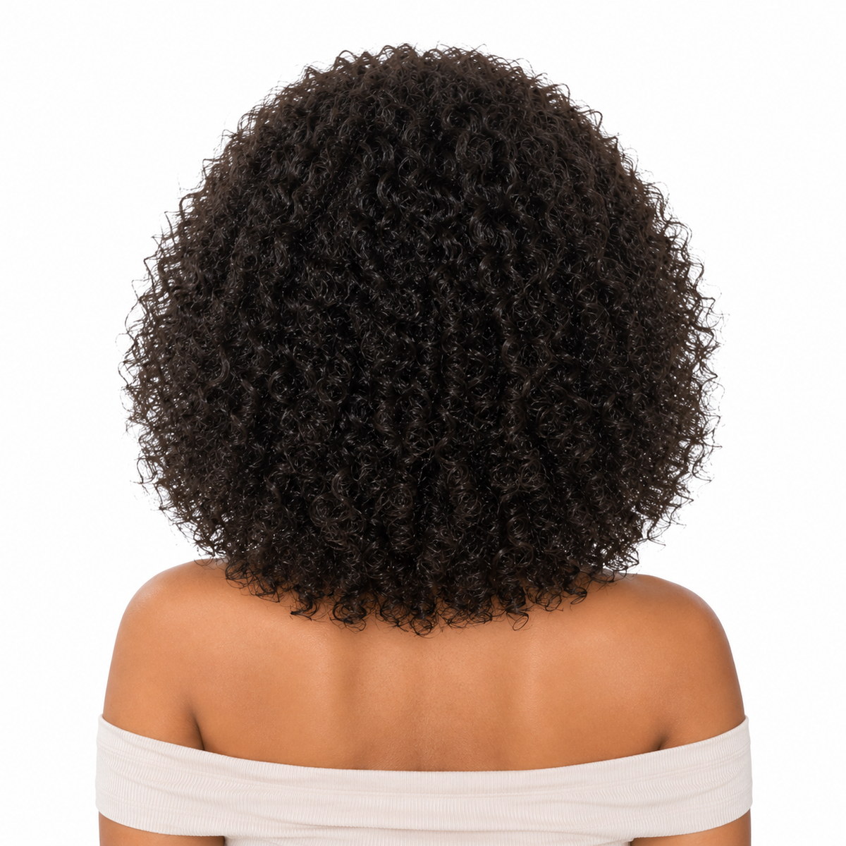 Imani 12' - Perruque Curly Bob Cheveux Naturels | Courte