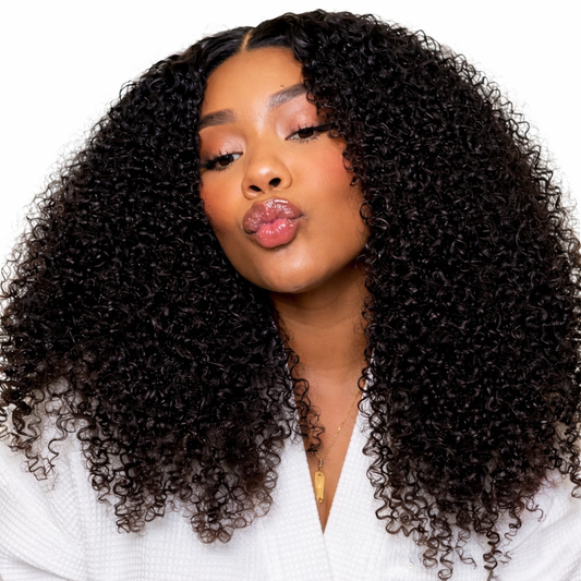 Perruque Kinky Curly 24 pouces Lace Front 13x4 HD Cheveux Naturels - Ariana
