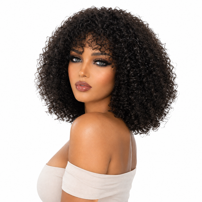 Imani 12' - Perruque Curly Bob Cheveux Naturels | Courte