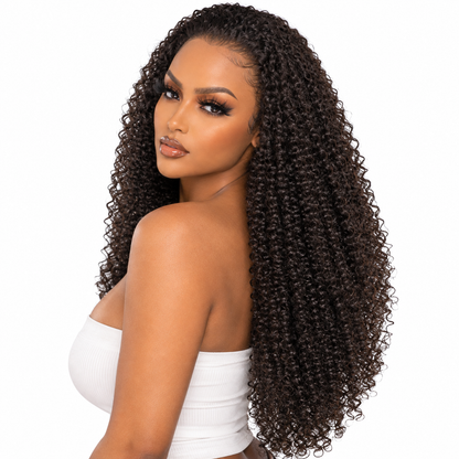 Imane 24' - Perruque Kinky Curly Cheveux Naturels | HD Lace