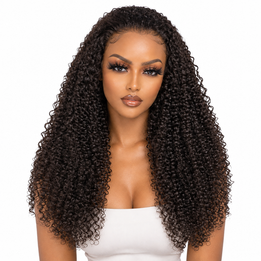 Imane 24' - Perruque Kinky Curly Cheveux Naturels | HD Lace
